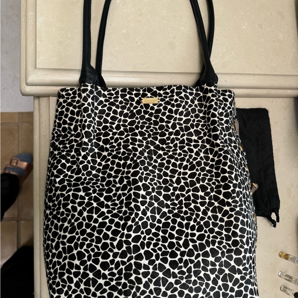 HAMMITT black leather tote. One of a kind.